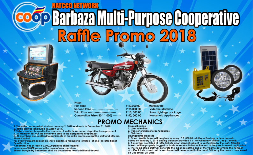 2018 Depositing Raffle Promo BMPC